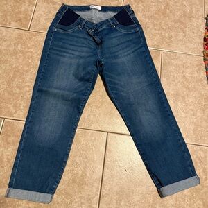 GAP Maternity Boyfriend Jeans with Cuffs